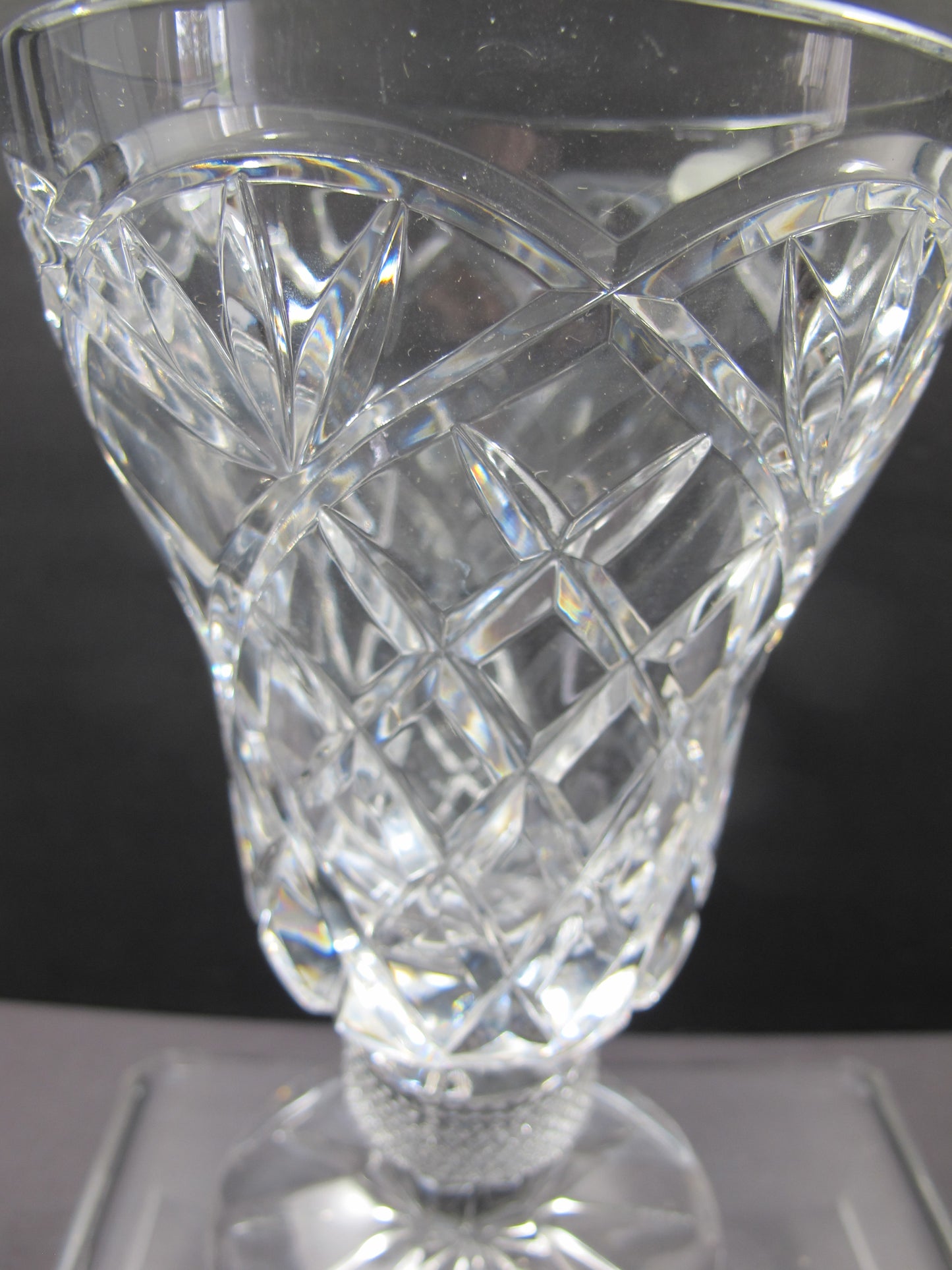 Hand Cut 24% lead crystal Trophy with space for etching Award Poland