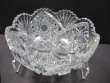 ABP cut glass bowl American brilliant fba