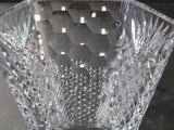 Hand cut and hand polished crystal bowl Octagonal