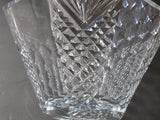 Hand cut and hand polished crystal bowl Octagonal