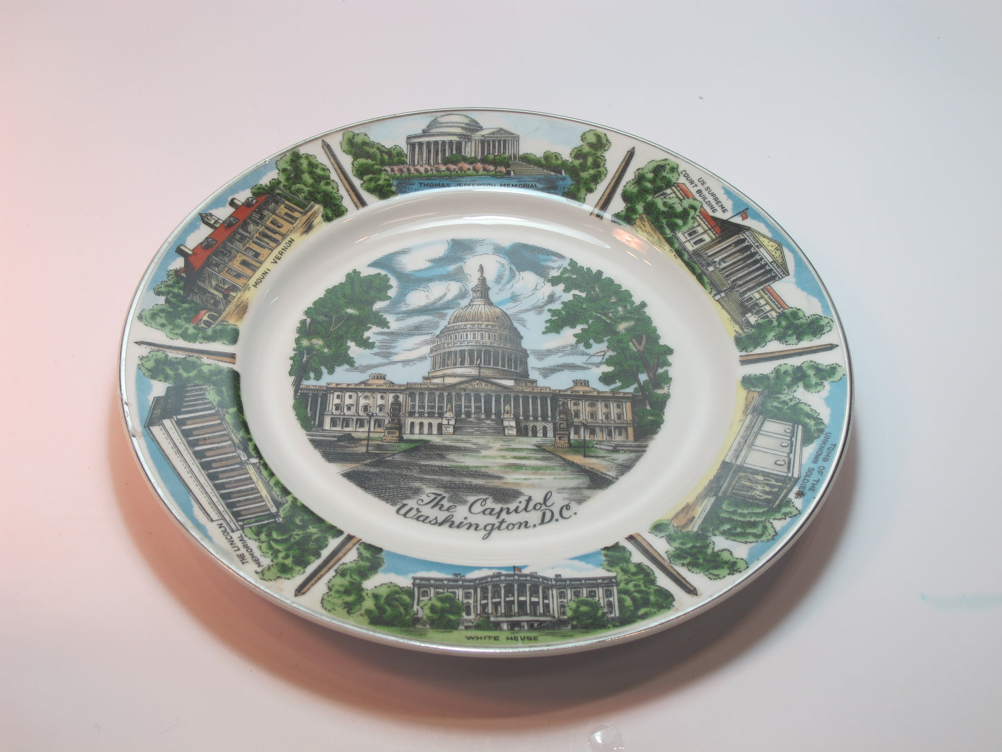 The Capitol Washington plate, White house