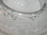 Hand Cut Glass roll out bowl Antique