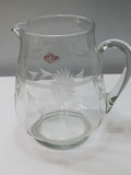 Bryce Crystal hand wheel cut pitcher