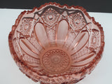 L.E Smith Glass pink bowl