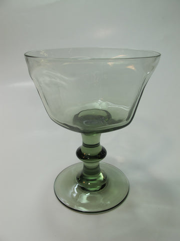 Lenox Green Antique pattern dessert glass lead Crystal Made in USA