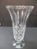 Hand cut crystal vase 629