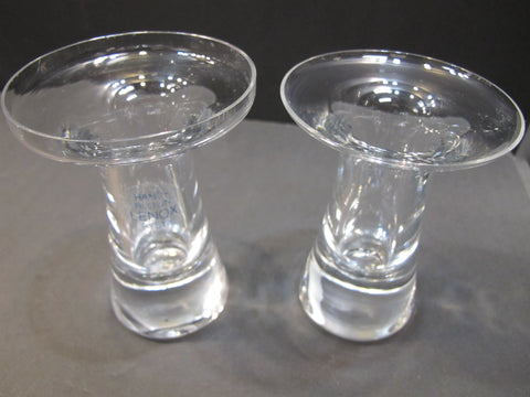 Pair candle sticks Lenox USA , crystal