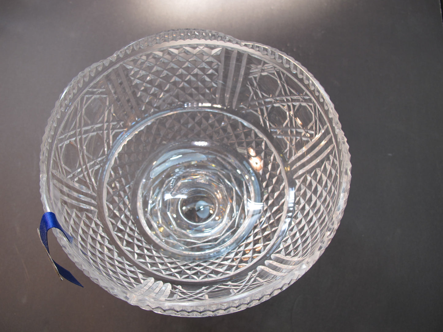 Hand Cut Glass compote, Tipperary crystal