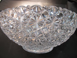 ABP Crystal Cut Glass Oval Bowl Russian pattern