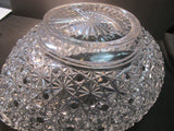 ABP Crystal Cut Glass Oval Bowl Russian pattern