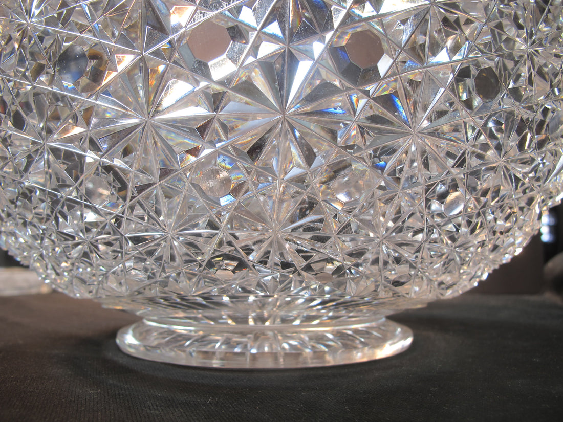 ABP Crystal Cut Glass Oval Bowl Russian pattern – O'Rourke Crystal ...