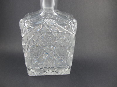 Rectangle cut glass  decanter  crystal - O'Rourke crystal awards & gifts abp cut glass