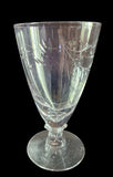 Signed Fostoria port glass Nosegay pattern Hand cut Crystal