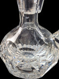 Cut glass handled decanter with stopper