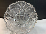 American Brilliant Period Hand Cut Glass bowl abp