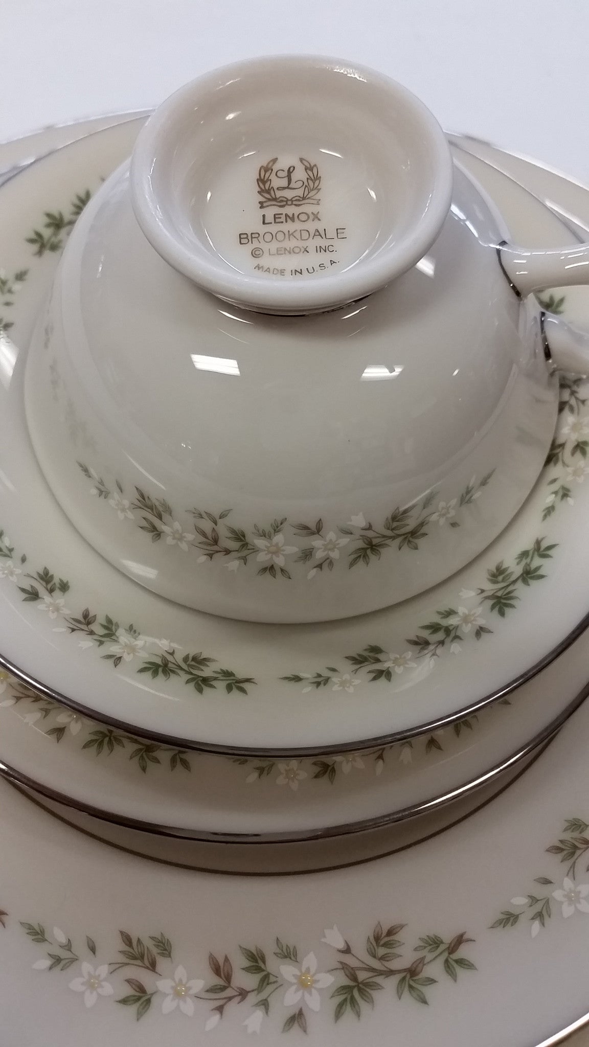Lenox Brookdale China 5 piece setting - O'Rourke crystal awards & gifts abp cut glass
