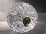 Signed Waterford crystal Basket Ball paperweight
