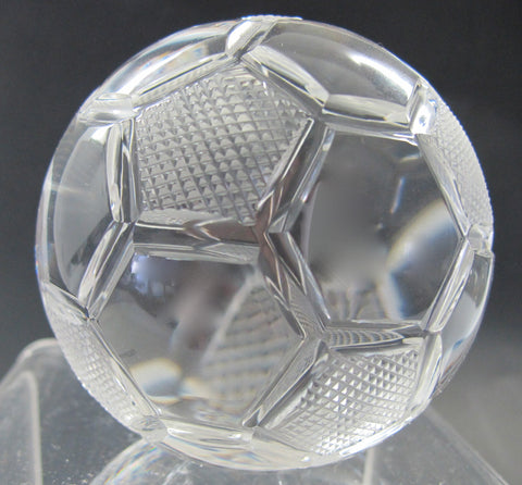 Crystal soccer ball - O'Rourke crystal awards & gifts abp cut glass